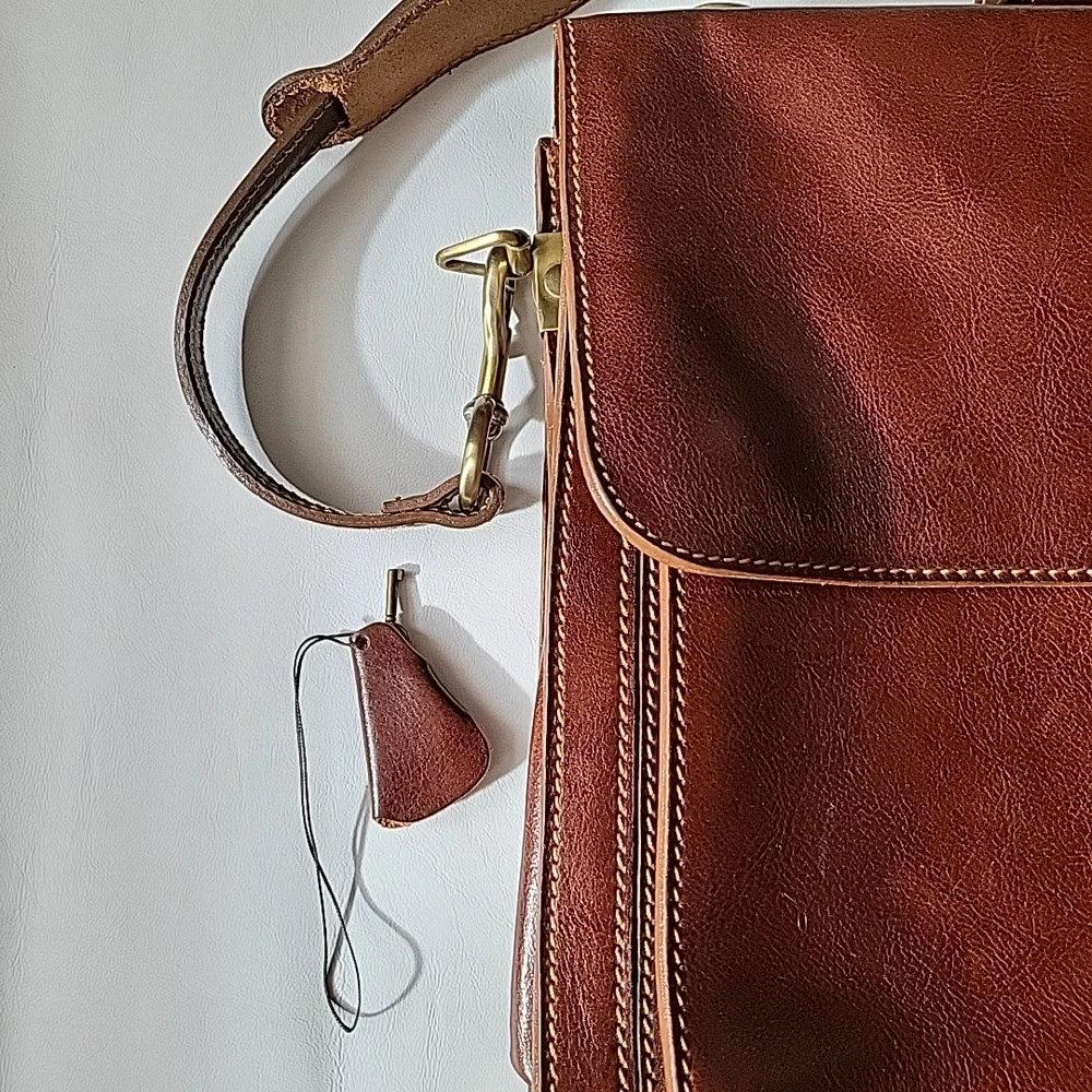 FLOTO CEO Brown Leather Unisex Bag